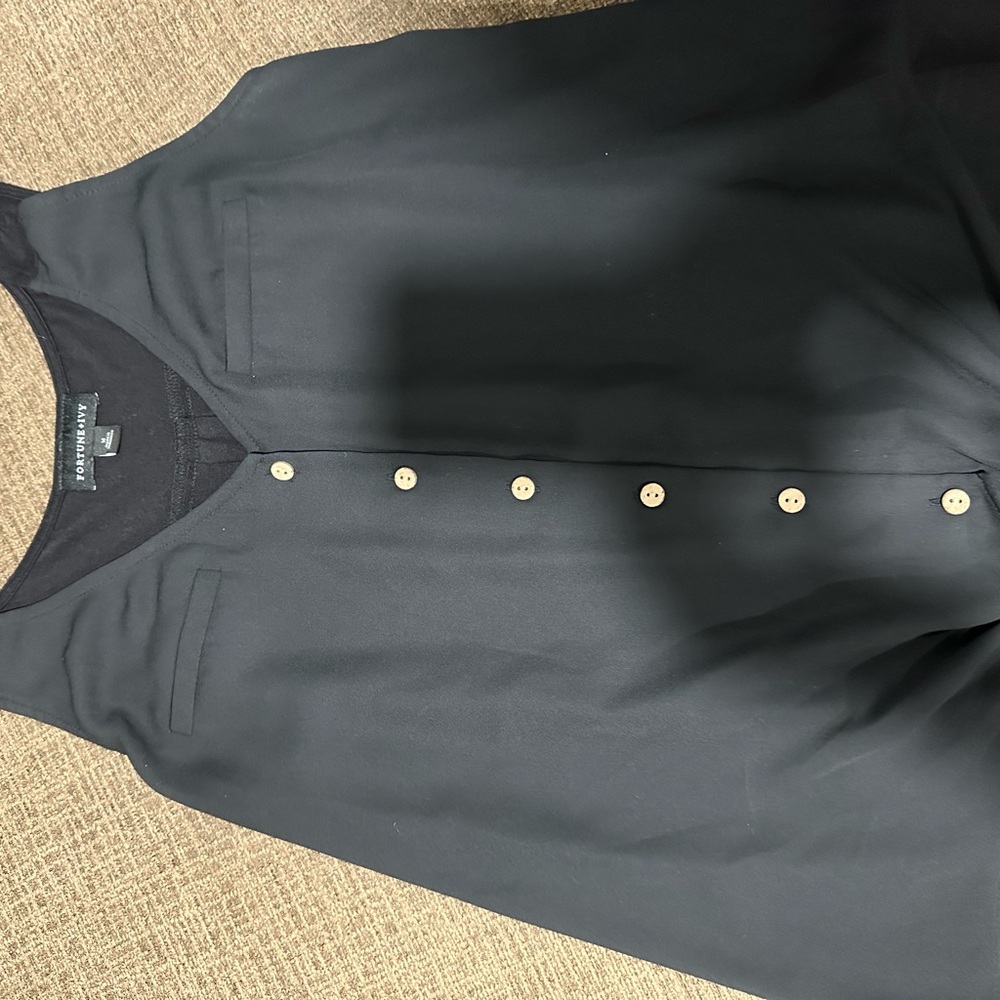 Market & Spruce Black Blouse